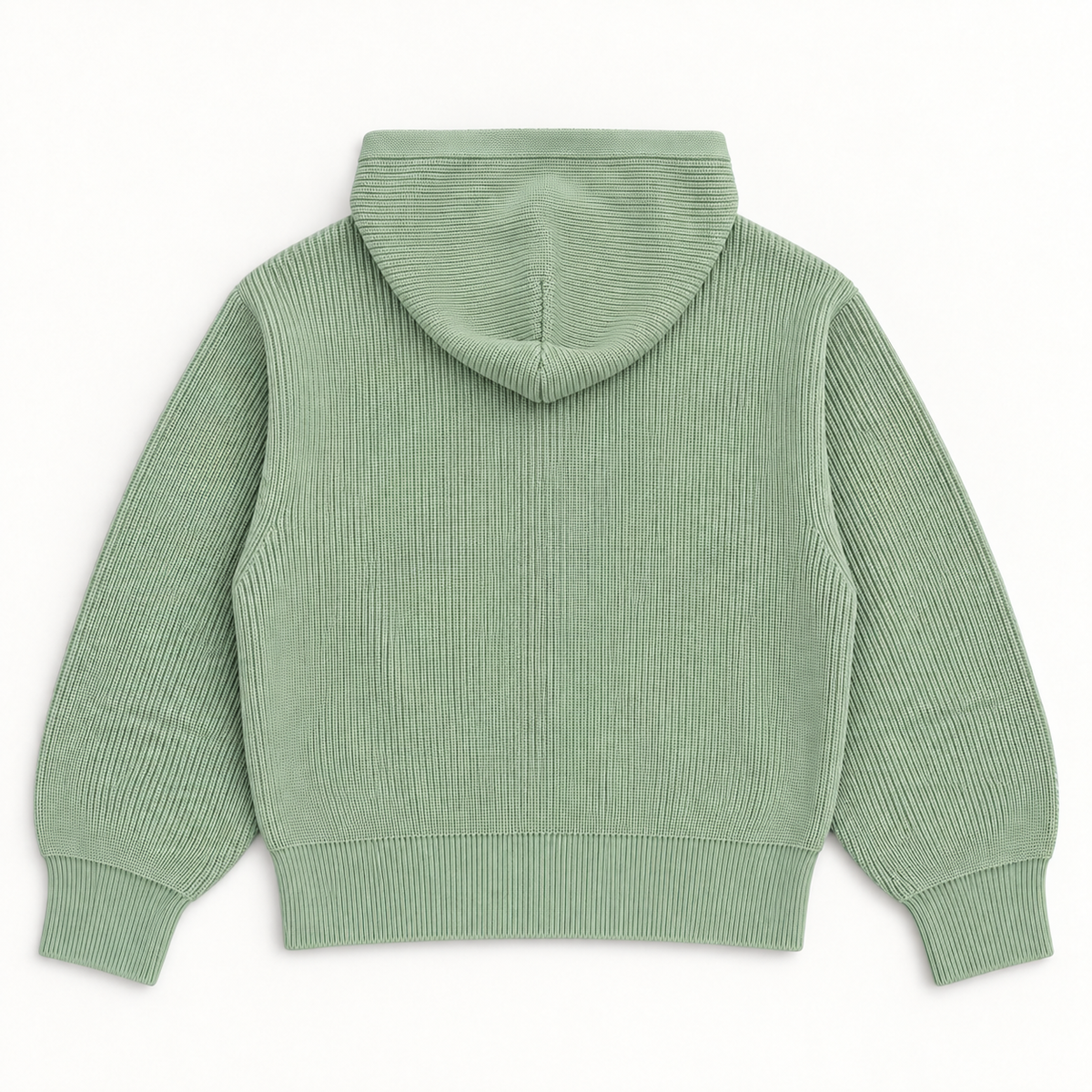 LOVE حب Knit Zip Hoodie - Mint Green