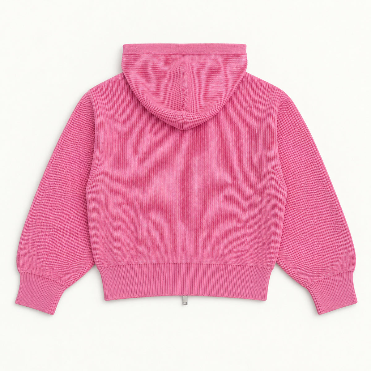 LOVE حب Knit Zip Hoodie - Pastel Pink